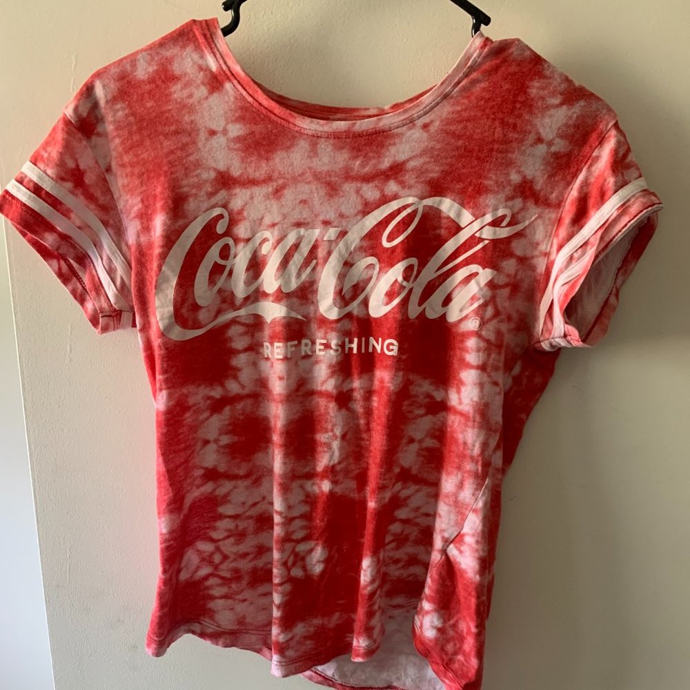 red tie-die shirt